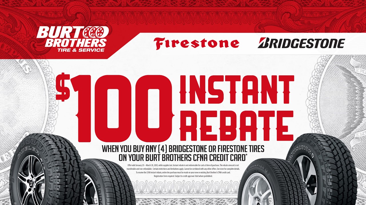 Cash is King Instant Cash Rebate up to 100 on Bridgstone & Firestone