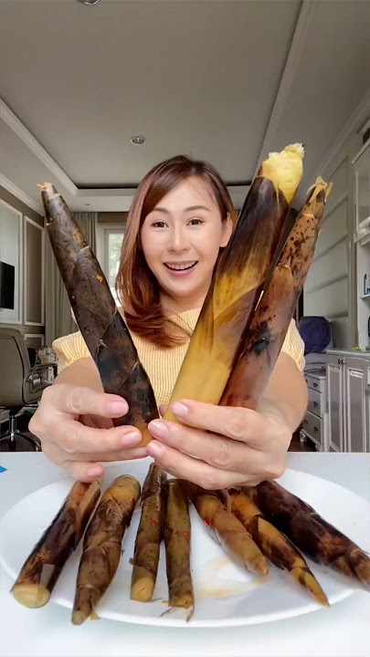 Pickled young bamboo…. It’s also delicious, crispy and sour 😊 | #sibungbung