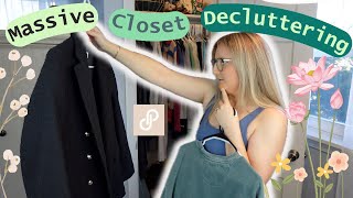 SPRING Closet Clean Out! Selling Clothes On Poshmark! Cleaning Decluttering and Organizing