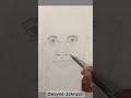Dwayne Johnson sketch. #therock #drawing #art #sketch #artreels #pencilonpaper #pencilart