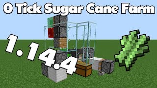 0 Tick Sugar Cane Farm - Minecraft 1.14.4 [DK]