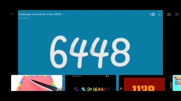 Challenge countdown from 6666
