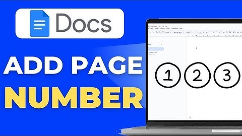 How to add page numbers in Google Docs