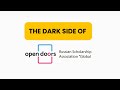 Dark side of Open Doors Scholarship 2026