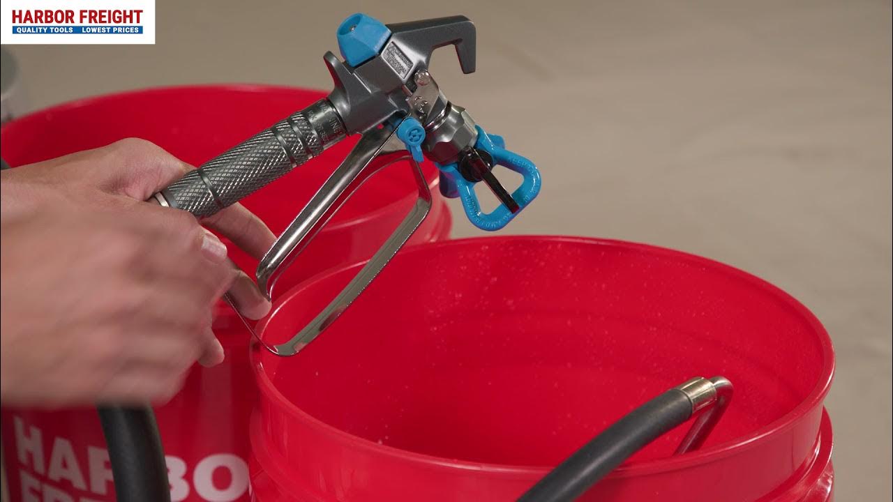 Harbor Freight Avanti Airless Paint Sprayer Set up YouTube