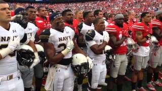 Navy sings alma mater after Ohio State game, joined by the Buckeyes