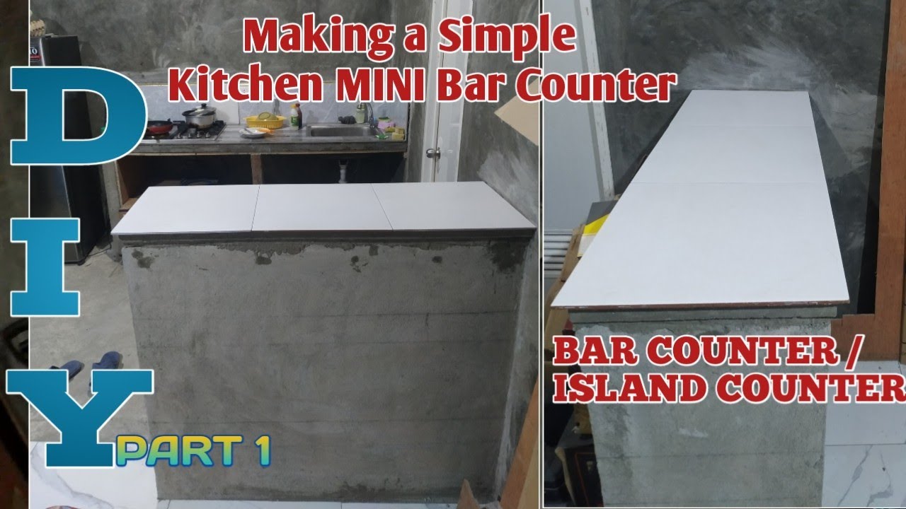 DIY How to make Kitchen Bar Counter Top | Simple ways ng paggawa ng