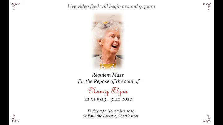 Requiem Mass for the Repose of the Soul of Nancy F...
