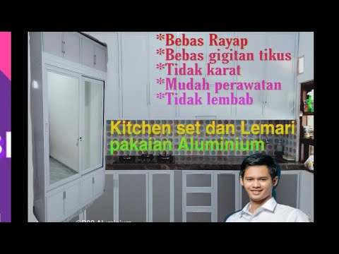 Kitchen set Dan Lemari pakaian Aluminium Acp  YouTube