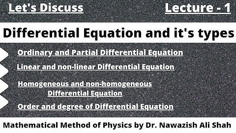 Differential Equation and it
