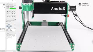 AnoleX CNC Router Machine 3030-Evo Max + 10W Laser Moudle+ MDF Spoilbo