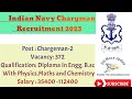 Indian Navy Chargeman Recruitment 2023| Technical Jobs|Join Indian Navy|