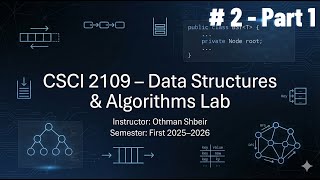 Lecture 2 – Part 1: Object-Oriented Principles, Exceptions & Arrays Revision in Java
