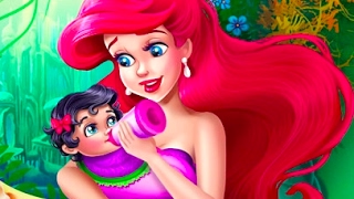 Mermaid Baby Feeding - Baby Games for Girls | Online Games | Kids Games | Online Games | Kids Games screenshot 1