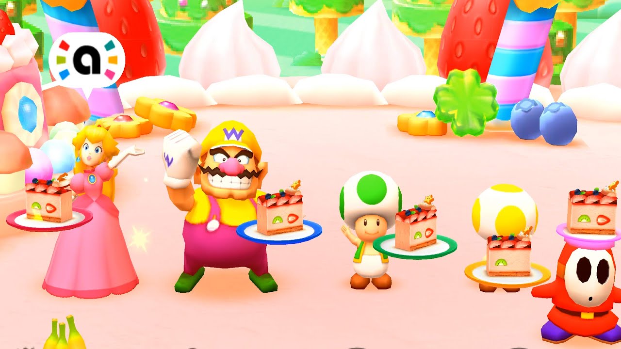 Mario Party Star Rush Toad Scramble - Peach Vs Rival Players