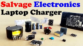 Salvage Electronic Parts #2 electronic components from Old Laptop Charger, Salvage electrical parts