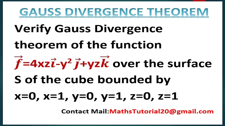 Verify Gauss Divergence Theorem Concepts & Problems In Hindi -Vector Calculus (Ritu)