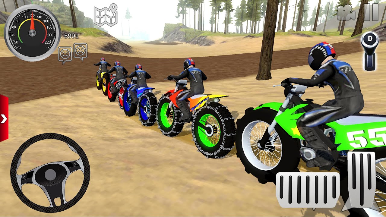 Juego de Motos - Extrema de Motocicletas #8 Offroad Outlaws Android / IOS gameplay FHD