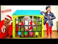 Ksysha and Santa in the Escape Room Challenge | Christmas Story