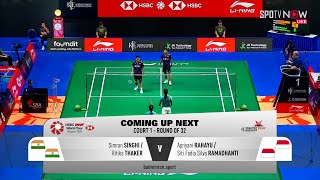 [BWF] Ganda Putri - INA [2] vs [0] IDN - Apriyani/Fadia vs Simran/Ritika | Singapore Open 2024