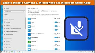 How to Enable or Disable Camera & Microphone for Microsoft Store Apps on Windows 10 screenshot 2