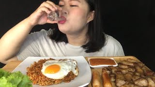 EP 11 | มาม่าเผ็ดเกาหลีกินกับหมูย่างห่อผัก  | eatingshow