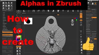 Zbrush | How to create Pendant with alpha | Easy 3d Modelling in zbrush | #zbrush