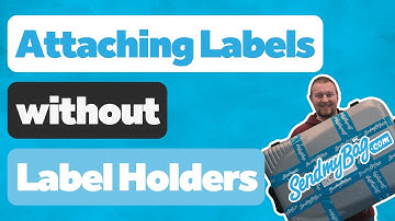 Attaching shipping labels to luggage without official Send My Bag® Label Holders