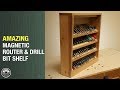 The Amazing Magnetic Router & Drill Bit Shelf