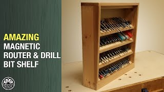 The Amazing Magnetic Router & Drill Bit Shelf