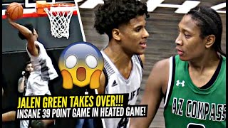 Jalen Green GETS HEATED \& Then Drops 39 POINTS!! The Unicorn Takes OVER In CRAZY Overtime Game!