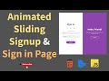 Animated Sliding Sign up & Sign in Page || Source Code in description || Solve It Smart