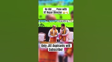 He did ____ with IIT Ropar Viral Director 😂😱 IIT JEE Prep | IIT JEE Aspirants #iit #jee