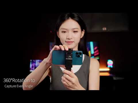 Крепление на штатив для телефона 360° поворотный универсальный держатель смартфона на трипод 1/4 дюйма Ulanzi, видео 1