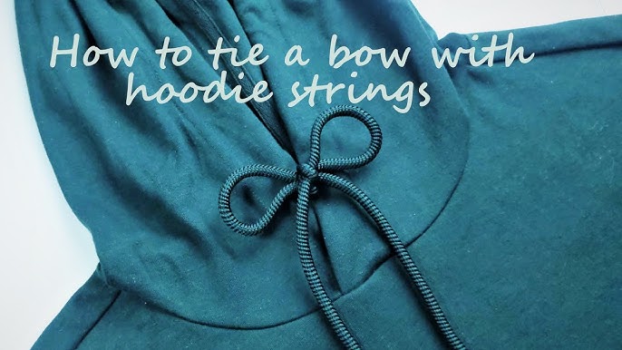 How To Tie Simple Hoodie String, Hoodie String knot