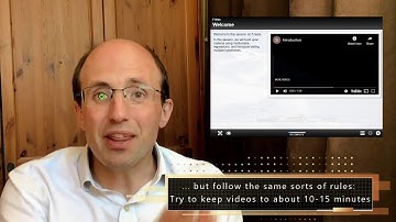 Organising material for online econometrics teaching