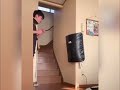 Guy kicks wall corner by accident