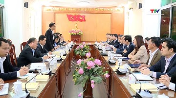 Đoàn công tác nước Cộng hòa Dân chủ Nhân dân Lào trao đổi kinh nghiệm quản lý báo chí tại Thanh Hoá