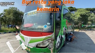 BUS RESTU PANDA LAKA DIDEPAN TERMINAL SELOAJI KEMARIN//sudah dikondisikan gaes.