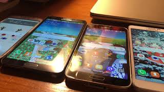 Samsung Galaxy S4 Vs Note3 Vs S5 Vs Note4 Startup & Shutdown Race