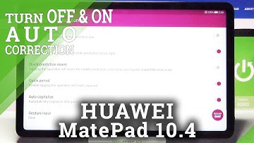 How to Find Text Correction Options in HUAWEI MatePad 10.4 – Correction Settings