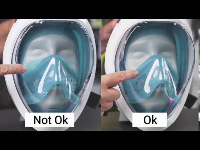 Kit de snorkeling masque Easybreath 500 palmes Adulte - bleu pour