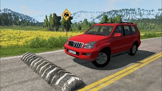 Cars vs Massive Speed Bumps - BeamNG.Drive