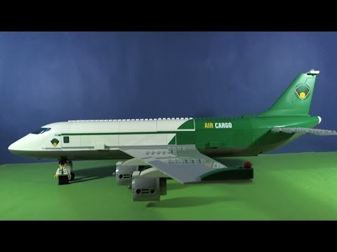 Lego Airplane Crash (Stop Motion). 