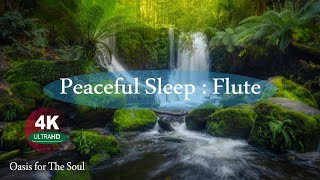 Unlock Tranquility: Dive Into Peaceful Sleep with Soothing Flute Music, 4K Ultra HD |