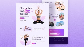 Responsive Yoga Website Design Using HTML CSS & JavaScript