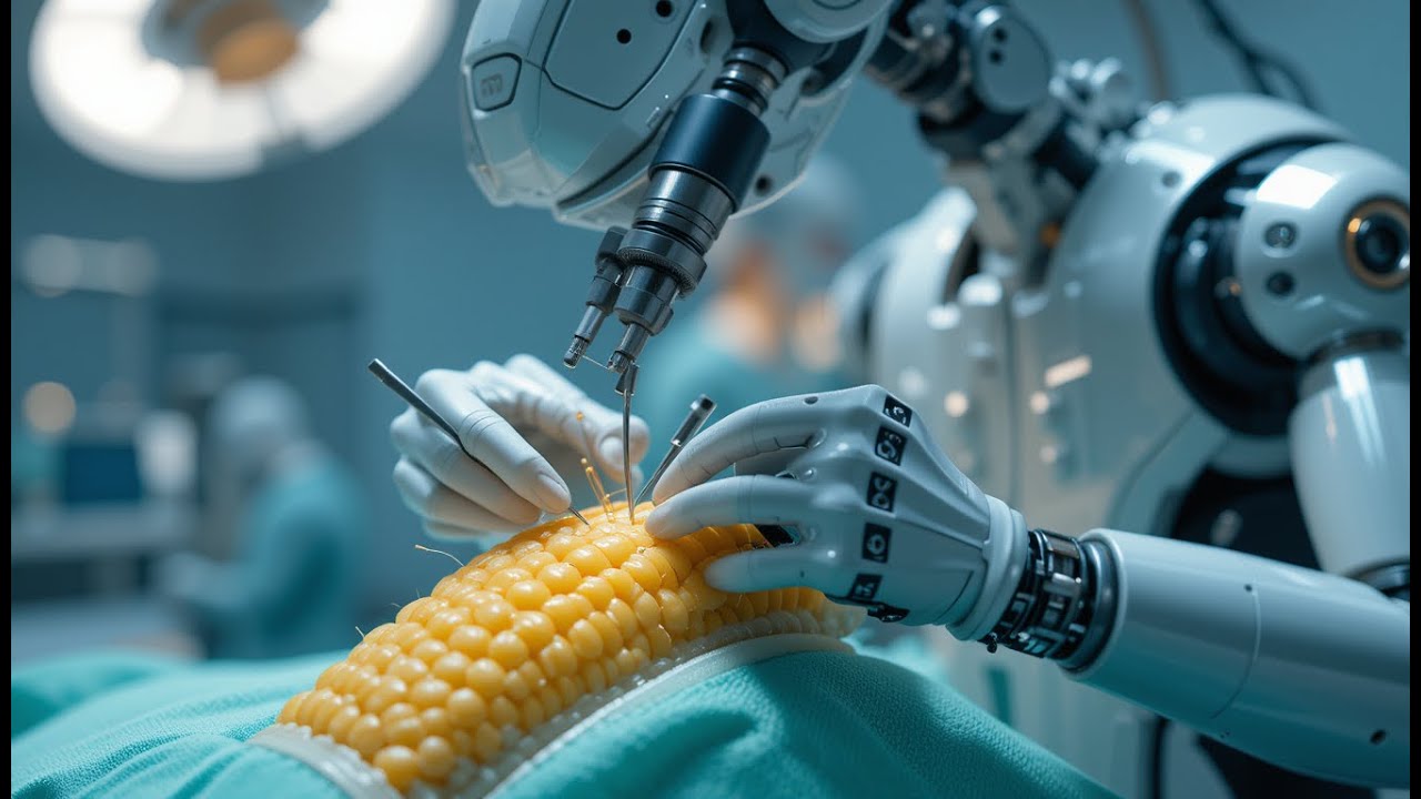 The Amazing Robot: Stitching Corn Kernels with Precision! 