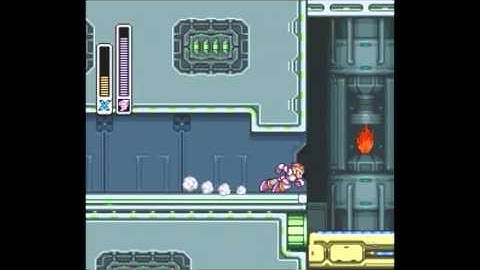 megman X1 Part 3 Flame Mammoth jump