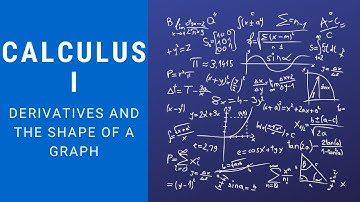 Calculus 1 | Derivatives and the Shape of a Graph