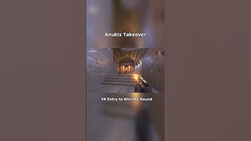 Anubis Takeover – 4K Entry to Win the Round 💥 | CS2 #cs2 #csgo #shorts #anubis #entry  #gaming